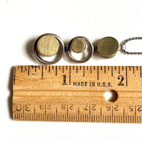 Elegant Gold and Silver Pendant Necklace by Elizabeth Garvin Designs - Picture 8 of 15